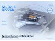 Fensterheber rechts hinten BMW 3er (E30) 51.37-1377758