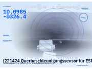 (221424 Querbeschleunigungssensor für ESP VW Touareg I (7L) 10098503264) 10.0985-0326.4