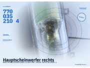 Hauptscheinwerfer rechts OPEL Movano B Kasten (X62) 7700352104