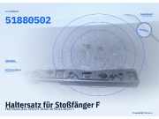 Haltersatz für Stoßfänger FIAT Panda (312, 319) 51880502
