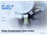 Motor Fensterheber links hinten BMW 5er (E39) 815983 67.62-8360512