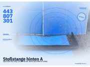 Stoßstange hinten AUDI 100 (44, 44Q, C3) 443807301
