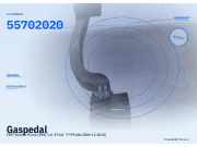 Gaspedal FIAT Grande Punto (199) 55702020