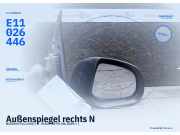 Außenspiegel rechts NISSAN Pixo (UA0) E11026446