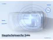 Hauptscheinwerfer links AUDI 100 (43, C2)