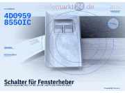 Schalter für Fensterheber AUDI A4 Avant (8D, B5) 4D0959855OIC