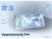 Hauptscheinwerfer links VW Polo II (86C) 441-1117L.LD