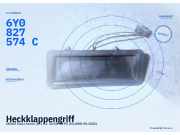 Heckklappengriff SKODA Fabia Kombi (6Y) 6Y0827574C