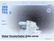 Motor Fensterheber links vorne VW Golf V (1K) 1K4837401E 1K0959793C