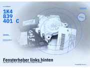 Fensterheber links hinten VW Golf V (1K) 1K4839401C