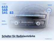 Schalter für Radiolautstärke BMW 1er (F20) 61316814183