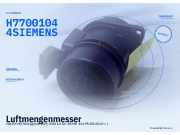 Luftmengenmesser VOLVO V40 Schrägheck (525, 526) H77001044 SIEMENS