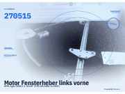 Motor Fensterheber links vorne OPEL Agila (H00) 270515