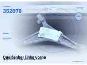 Querlenker links vorne CITROEN Saxo (S) 352078