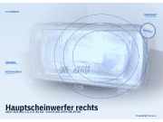 Hauptscheinwerfer rechts AUDI 100 (43, C2)