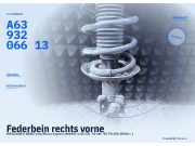 Federbein rechts vorne MERCEDES-BENZ Vito/Mixto Kasten (W639) A6393206613