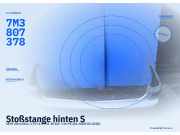 Stoßstange hinten SEAT Alhambra I (7V) YM2117D832AA 7M3807378