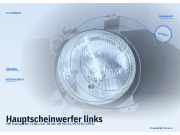 Hauptscheinwerfer links VW Transporter T2 Bus