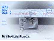 Türschloss rechts vorne AUDI 80 (89, 89Q, 8A, B3) 893837016C