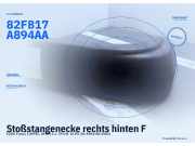 Stoßstangenecke rechts hinten FORD Fiesta I (WFBT, GFBT) 82FB17A894AA