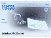 Schalter für Wischer OPEL Agila (H00) 90243395501392