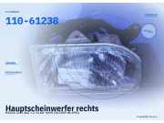 Hauptscheinwerfer rechts MAZDA 121 I (DA) 110-61238