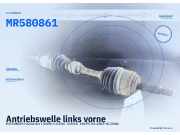 Antriebswelle links vorne MITSUBISHI Outlander I (CUW) MR580861