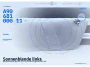 Sonnenblende links Mercedes-Benz Sprinter 3,5-t Pritsche/Fahrgestell (B906) A9068100011