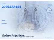 Hinterachsgetriebe SUBARU 1800 XT Coupe (XT) 622006020 27011AA151