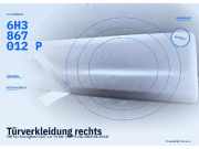 Türverkleidung rechts VW Fox Schrägheck (5Z) 6H3867012P
