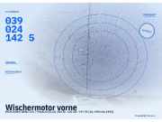 Wischermotor vorne MERCEDES-BENZ 124 T-Modell (S124) 3395107084 0390241425