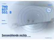 Sonnenblende rechts VW Transporter T5 Bus 7H0857551B