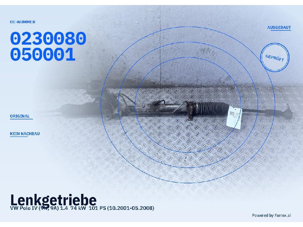 Lenkgetriebe VW Polo IV (9N, 9A) 0230080050001