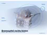 Bremssattel rechts hinten RENAULT Laguna I (B56)