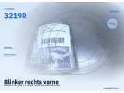 Blinker rechts vorne MAZDA 121 I (DA) 3219R