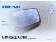 Außenspiegel rechts FORD Sierra Schrägheck (GBG, BFGC) 83BB17683