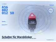 Schalter für Warnblinker MERCEDES-BENZ A-Klasse (W168) A1688201210
