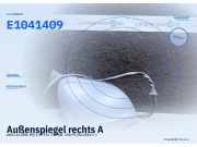 Außenspiegel rechts AUDI A4 (8W, B9) E1041409