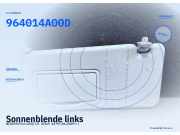 Sonnenblende links NISSAN Pixo (UA0) 964014A00D