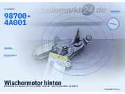 Wischermotor hinten HYUNDAI H-1 Kasten (H-1) 98700-4A001