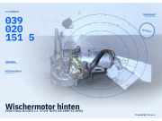 Wischermotor hinten FORD Fiesta III (GFJ) 0390201515