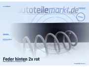 Feder hinten 2x rot Mercedes-Benz A-Klasse (W169)