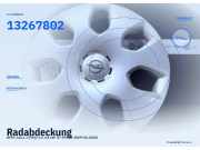 Radabdeckung OPEL Astra J (P10) 13267802