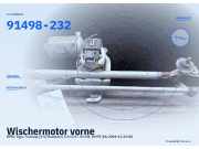 Wischermotor vorne OPEL Tigra Twintop (X-C/Roadster) 91498232 91498-232