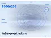 Außenspiegel rechts AUDI 80 (8C, B4) E6006205