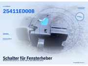 Schalter für Fensterheber NISSAN Note (E11) 25411ED00B