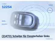 (114731 Schalter für Fensterheber links PEUGEOT 206 ) 12254