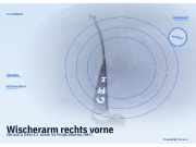 Wischerarm rechts vorne VW Golf II (19E)