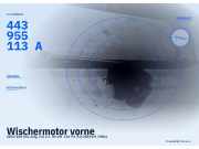 Wischermotor vorne AUDI 100 (44, 44Q, C3) 443955113A