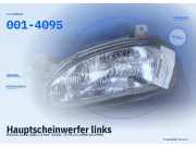 Hauptscheinwerfer links MAZDA 121 II (DB) 001-4095